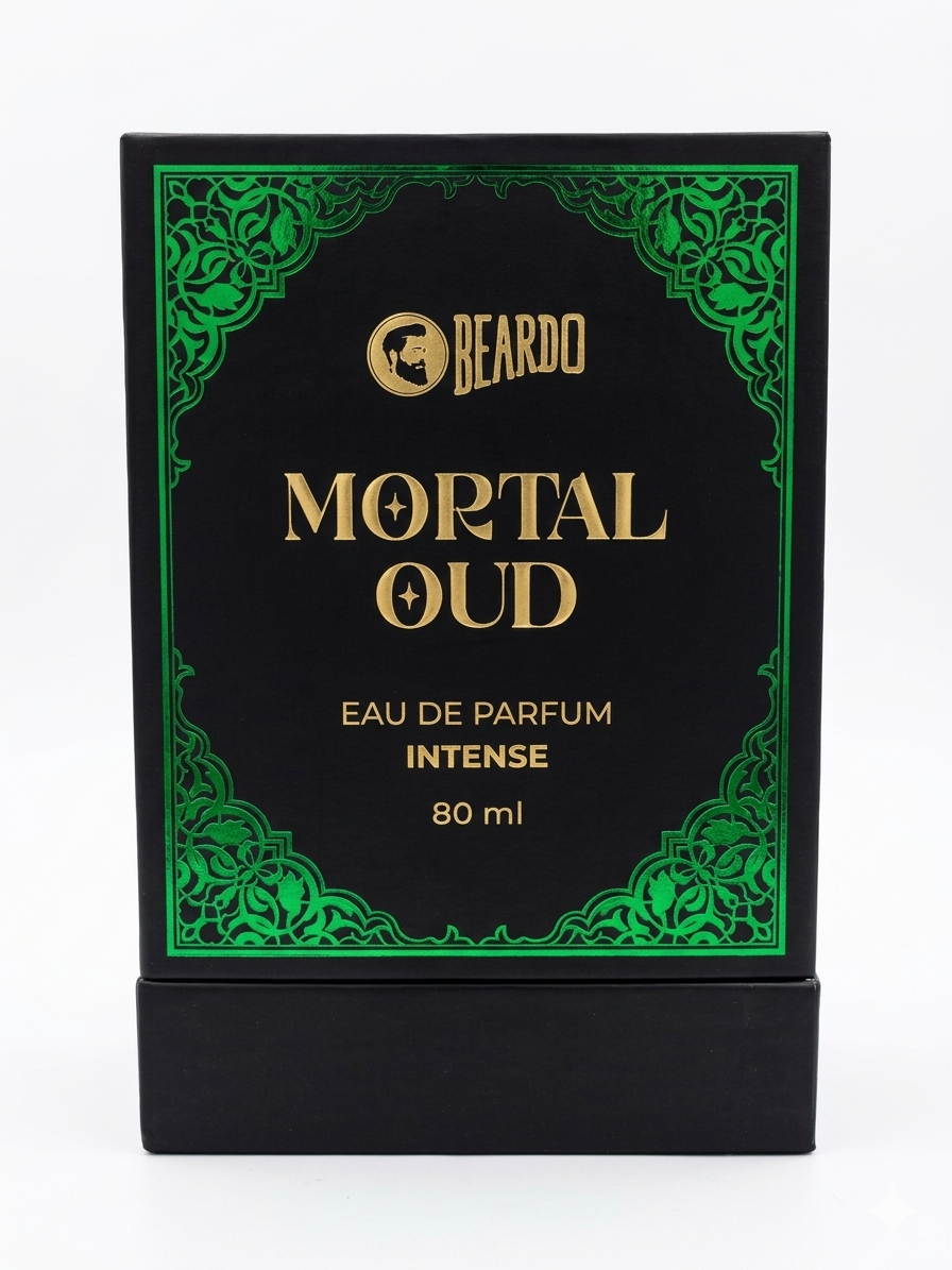 Beardo Mortal Oud Eau De Parfum for Men, 80ml | Long Lasting Luxury Oud Perfume with Musk & Sandalwood