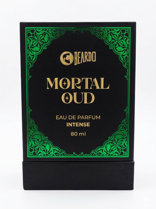 Beardo Mortal Oud Eau De Parfum for Men, 80ml | Long Lasting Luxury Oud Perfume with Musk & Sandalwood
