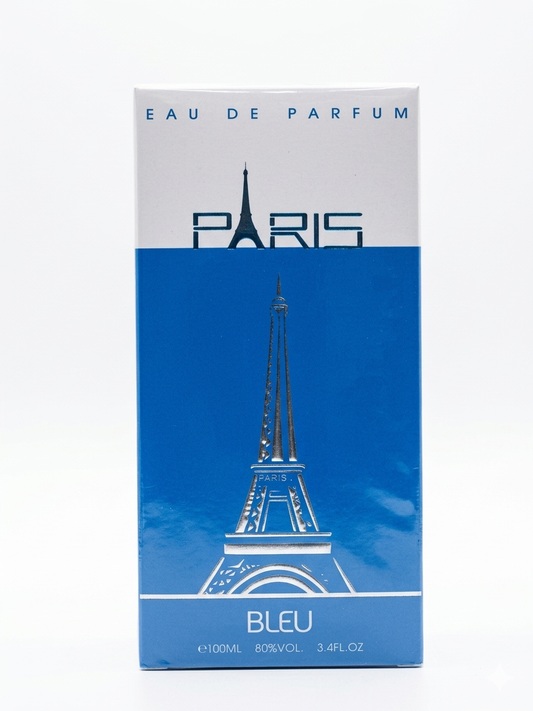 Bleu Paris Eau de Parfum 100ml for Men – Long Lasting Fresh Citrus Woody Fragrance – Premium French Inspired Perfume with Vetiver & Cedarwood Notes