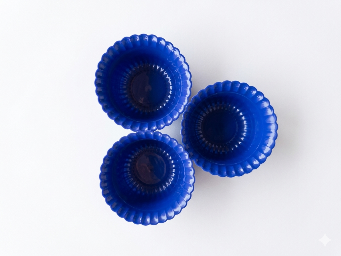 Silicone Baking Cups Set of 3 – Non-Stick Reusable Muffin Liners, Food-Grade Silicone Cupcake Molds