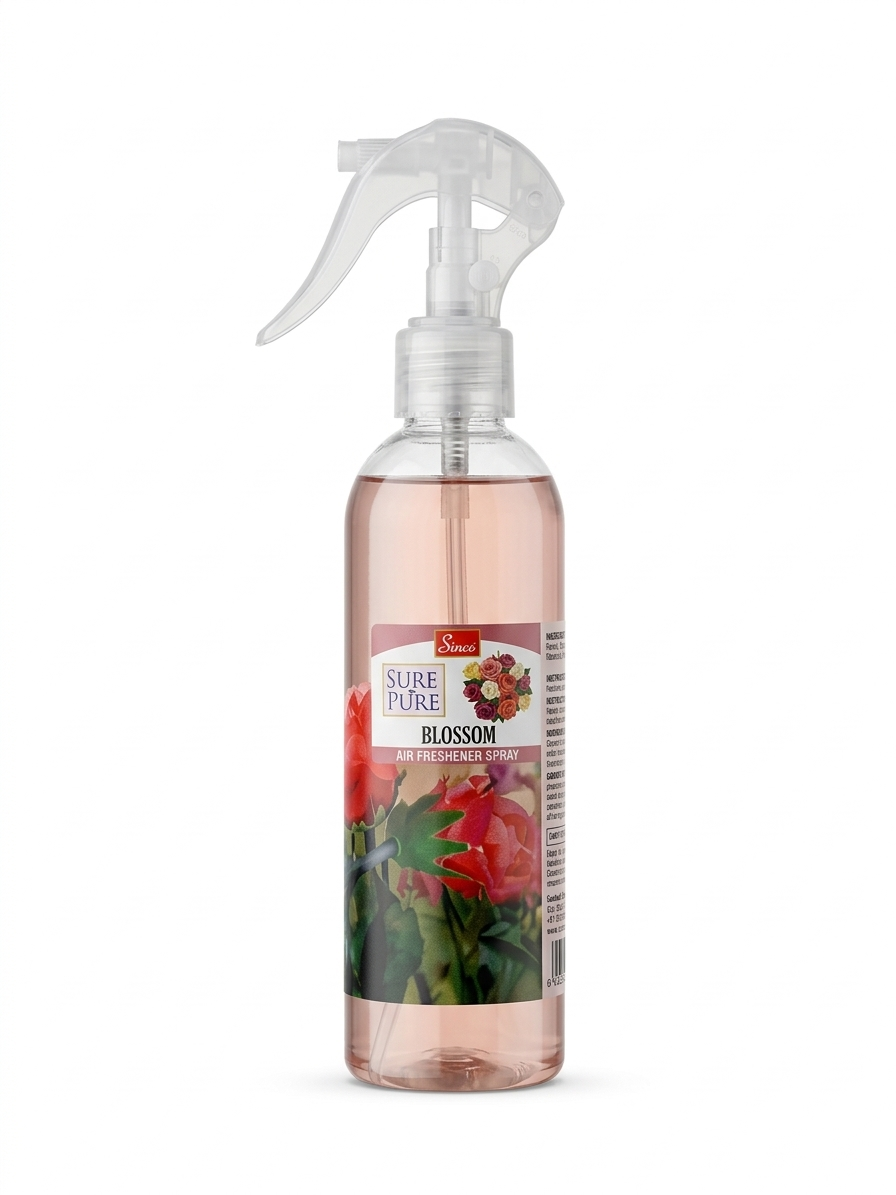 Simco Sure & Pure Blossom Air Freshener Spray 250ml | Long Lasting Floral Room Freshener | Multi-Surface Fragrance Spray for Home, Office & Car