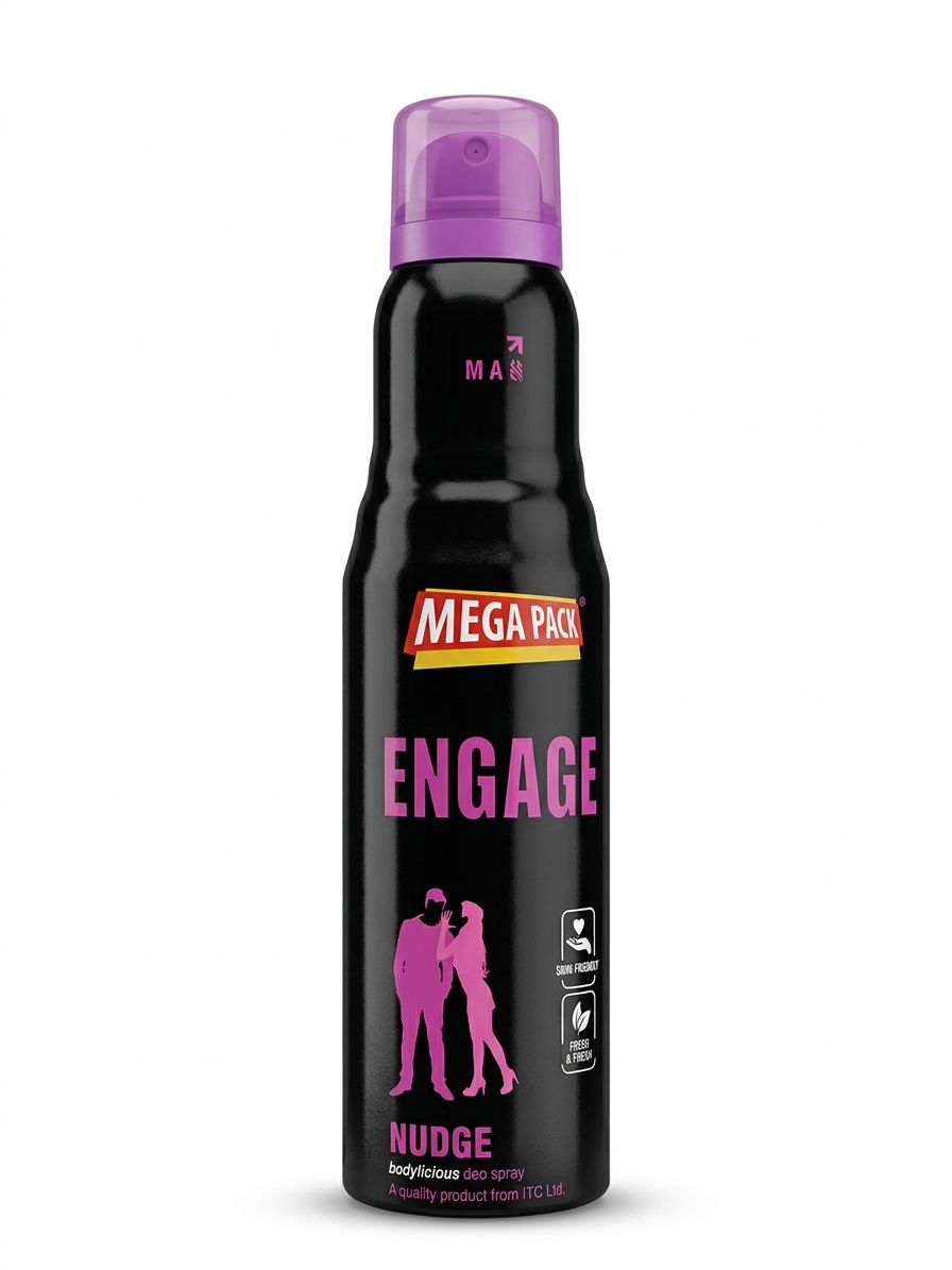 Engage टिक्ल डियोडरेंट स्प्रे फॉर मेन 165ml | लॉन्ग लास्टिंग परफ्यूम बॉडी स्प्रे | नो गैस डियोडरेंट | 24 घंटे की ताजगी | स्किन-फ्रेंडली खुशबू