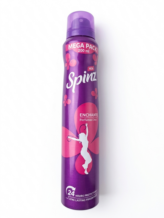 Spinz Enchante Perfumed Deo for Women, 200ml Mega Pack | 24-Hour Odour Protection
