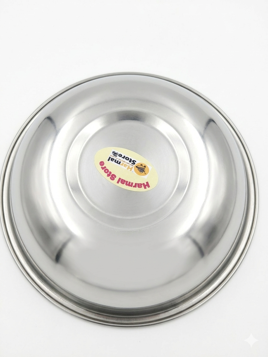 Stainless Steel Bowl Set (1.2L) – 304 Food Grade Mixing & Pet Feeding Bowl, Rust-Proof, Easy to Clean, Multi-Purpose Kitchen & Pet Bowl
