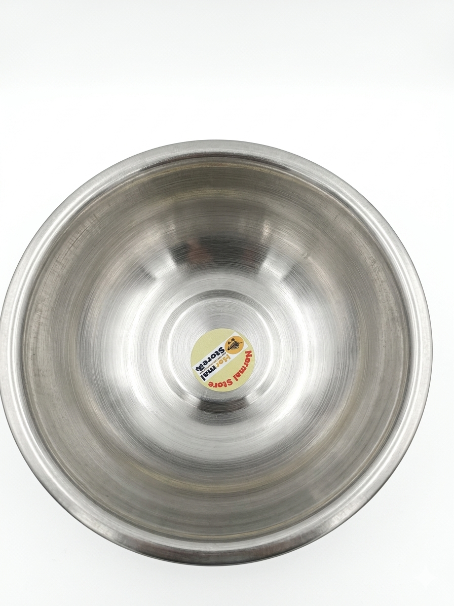 Stainless Steel Bowl Set (1.2L) – 304 Food Grade Mixing & Pet Feeding Bowl, Rust-Proof, Easy to Clean, Multi-Purpose Kitchen & Pet Bowl