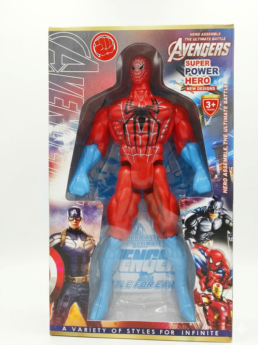 Superhero Action Figure Toy for Kids (12 Inch) | Poseable Hero Figure with Articulated Joints | Durable Plastic Collectible Toy for Boys & Girls (3+ Years)