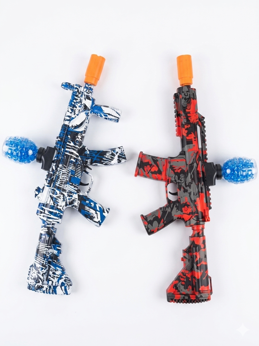 Gel Blaster Gun Toy for Kids | Electric Water Bead Blaster with Lights & Sound | Long Range Gel Shooter with LED Effects | Blue Shark & Red Wolf Models | Outdoor Action Toy (3+ Years)