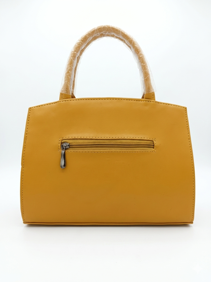 Women’s Satchel Handbag, Premium Textured Eco-Leather Tote Bag with Multiple Compartments, Zip Pocket & Gold-Tone Hardware, Stylish Shoulder Bag for Office & Daily Use