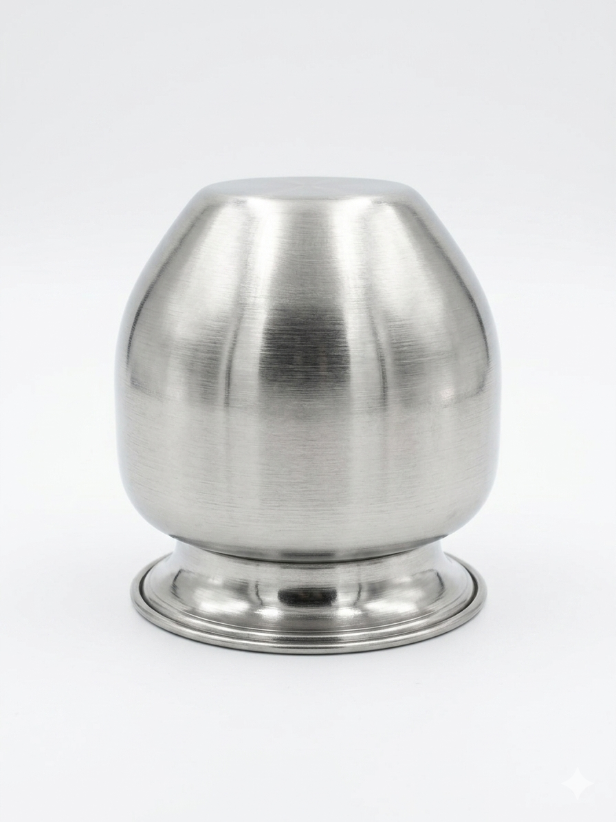 Harmal Store Stainless Steel Multi-Purpose Pot 1.2L | 304 Grade Steel Kalash / Storage Containe