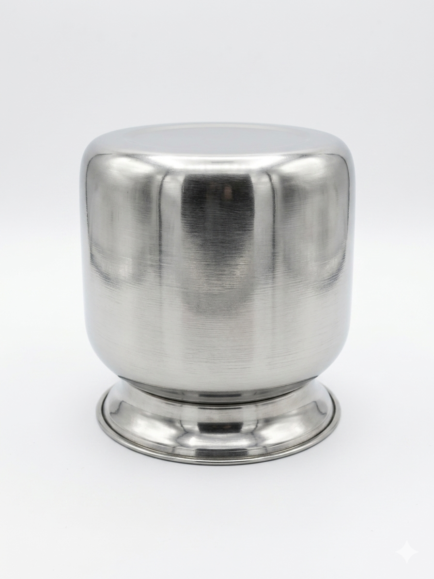 Harmal Store Stainless Steel Multi-Purpose Pot (1200ml) | Premium 304 Grade Steel Storage Container
