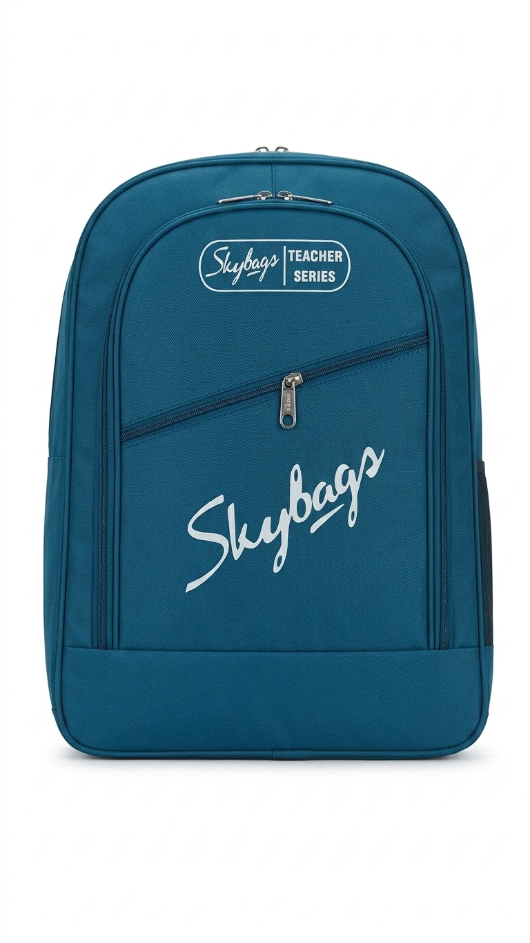 Blue Laptop Backpack for Men and Women, Multi-Compartment Travel Backpack with 15.6 Inch Laptop Sleeve, Water Resistant School and Office Bag with Side Mesh Pockets and Trolley Sleeve