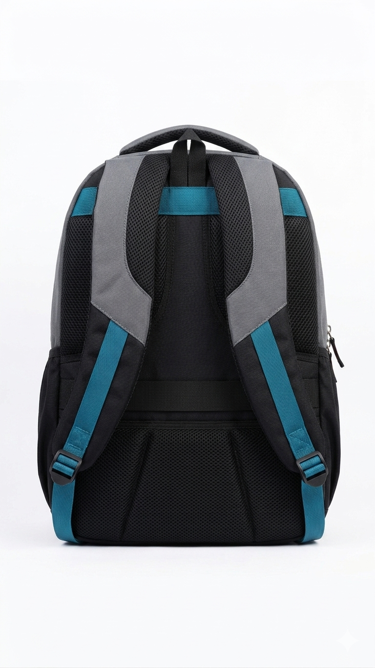 rgonomic Laptop Backpack for Men and Women, Water Resistant Travel Backpack with Padded Straps, Breathable Mesh Back Panel, Organizer Compartments and Fits Up to 15.6 Inch Laptop