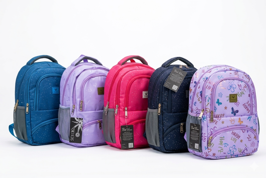 Purple Galaxy Backpack for Girls and Teens, Multi-Compartment School Backpack with Laptop Pocket