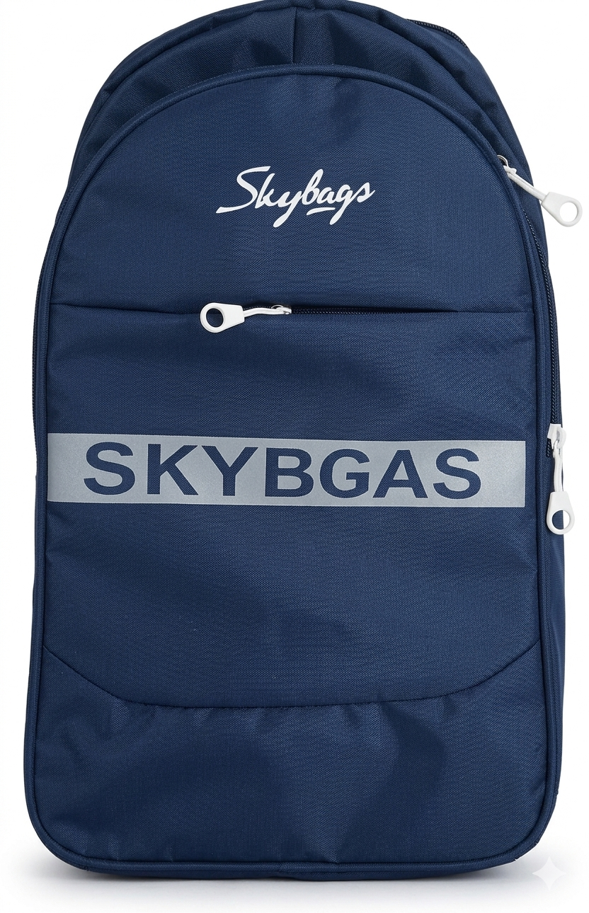 Skybags Blue Laptop Backpack for Men & Women, Water Resistant Travel Bag with 15.6 Inch Laptop Sleeve