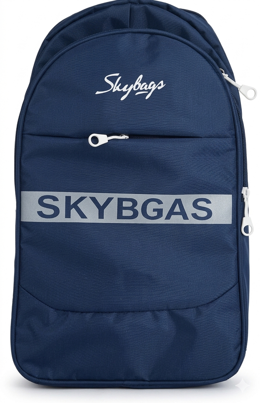 Skybags Blue Laptop Backpack for Men & Women, Water Resistant Travel Bag with 15.6 Inch Laptop Sleeve
