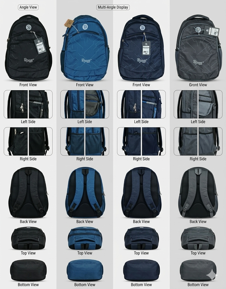 Decent World Laptop Backpack for Men & Women, Water Resistant School and College Bag with Organizer Pocket