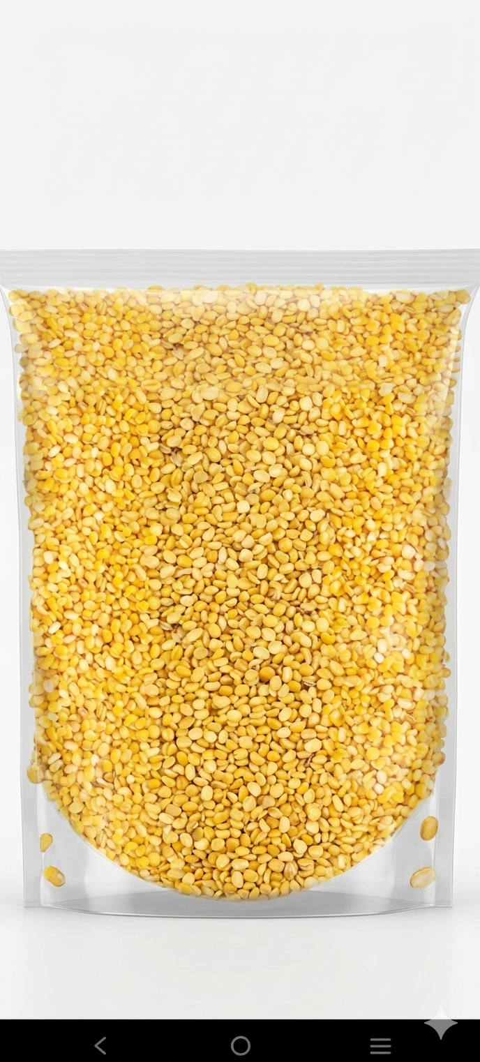 Harmal Store Organic Moong Dal 1 Kg | Premium Quality Yellow Split Moong Dal | High Protein, Easy to Digest | Chemical-Free & Hygienically Packed