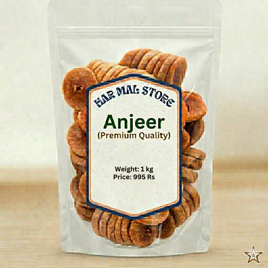 Harmal Store Premium Anjeer 1kg | Dried Figs | Natural Dry Fruit Healthy Snack