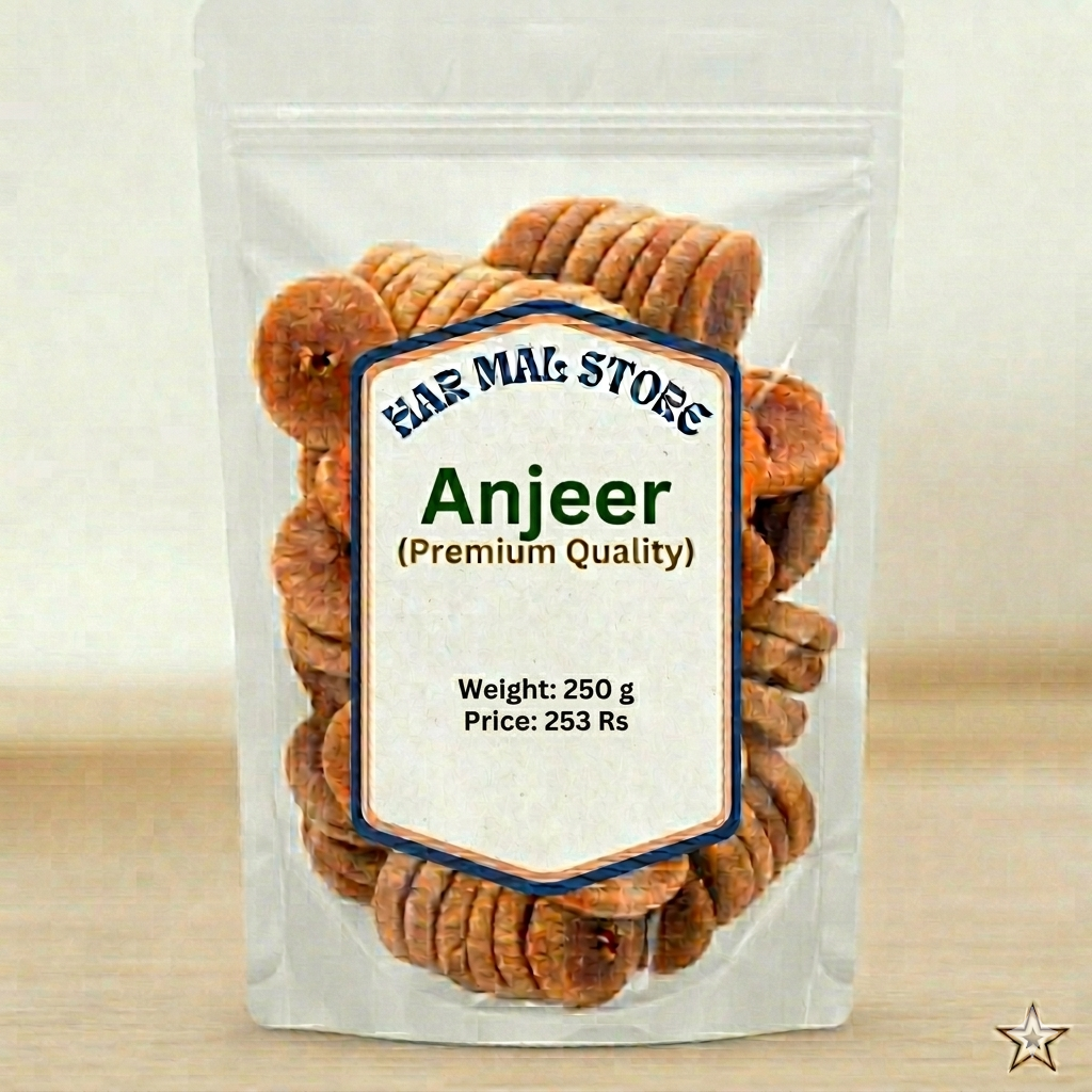 Harmal Store Premium Anjeer 250g | Dried Figs | Natural Dry Fruit Snack
