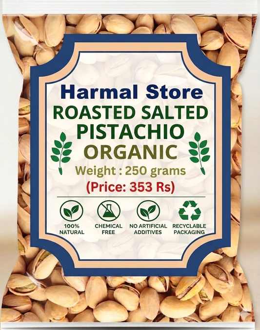 Harmal Store Premium Salted Pistachio Kernels | Fresh Roasted Pista 250g