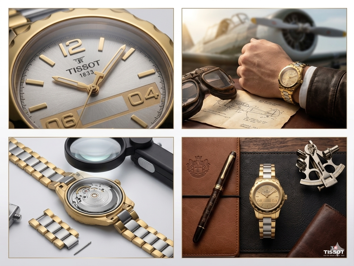 Women’s Luxury Swiss Automatic Watch with Champagne Gold Dial | Two-Tone 316L Stainless Steel Strap