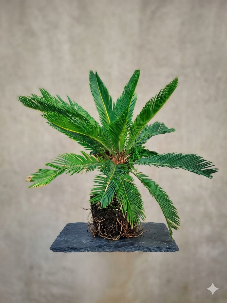 Sago Palm Live Plant (Cycas revoluta) for Home & Garden, Ornamental Indoor Outdoor Palm Plant with Lush Green Fronds, Decorative Tropical Cycad Plant