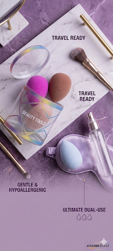 Pro-Series Multi-Use Beauty Blender Set – Latex-Free Makeup Sponge Kit for Foundation, Concealer & Wet/Dry Blending with Travel Case