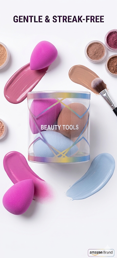 Pro-Series Multi-Use Beauty Blender Set – Latex-Free Makeup Sponge Kit for Foundation, Concealer & Wet/Dry Blending with Travel Case