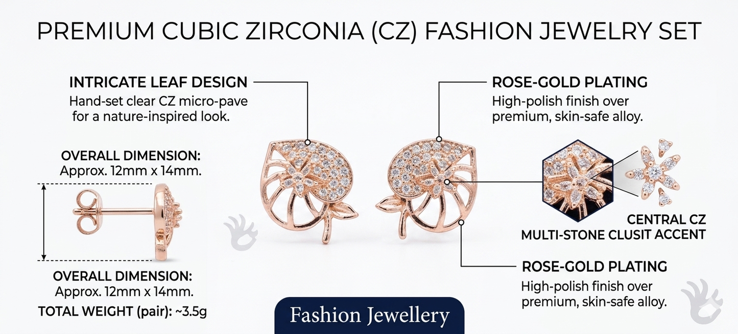 Rose Gold Infinity Hoop Earrings for Women – Cubic Zirconia Pave Huggie Earrings with Click Lock Closure, Elegant Minimalist Jewelry for Party & Daily Wear