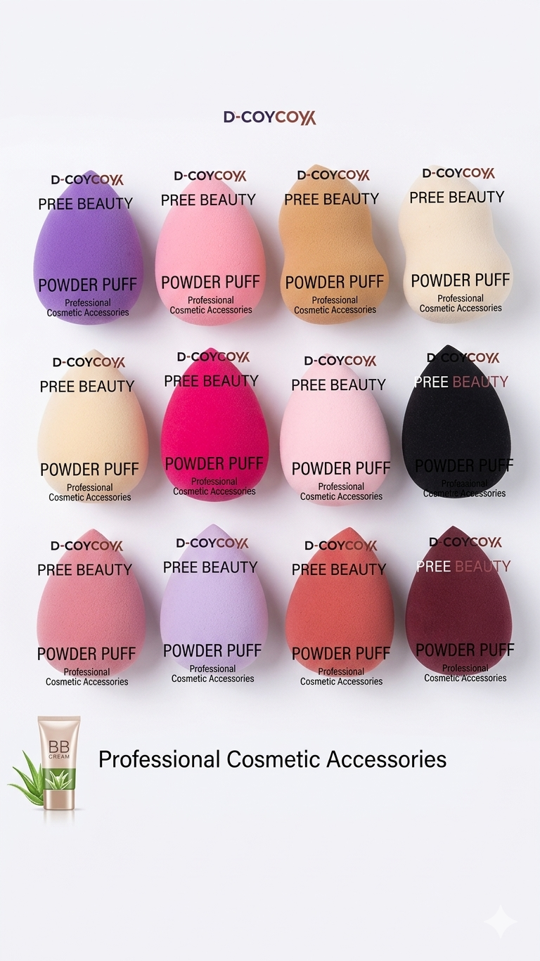 Claria Makeup Sponge Set, 1-Piece Beauty Blender Sponges for Foundation, Concealer & Contouring, Soft Multi-Shape Cosmetic Applicators for Liquid, Cream & Powder Makeup