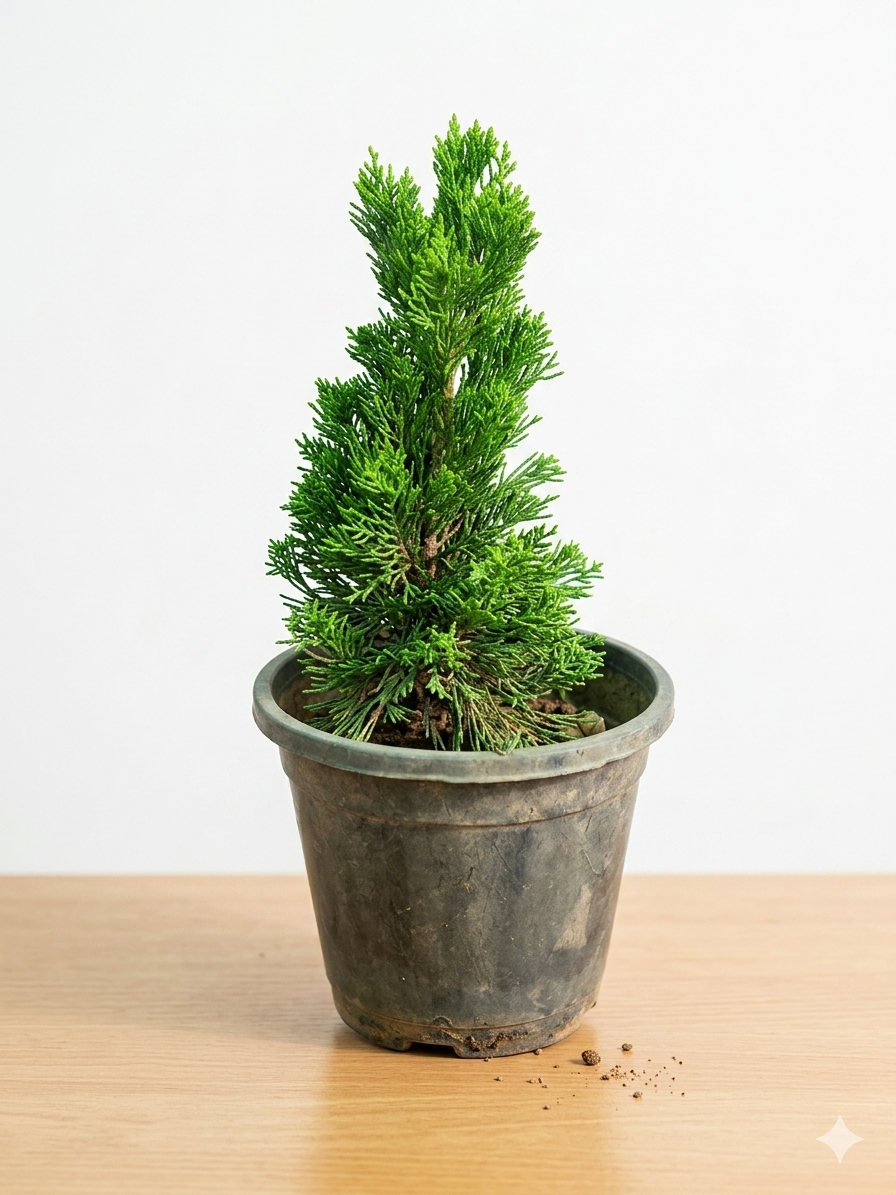 Thuja Arborvitae Live Plant Sapling – Evergreen Ornamental Tree for Indoor & Outdoor Gardening, Low Maintenance Air Purifying Plant in Nursery Pot