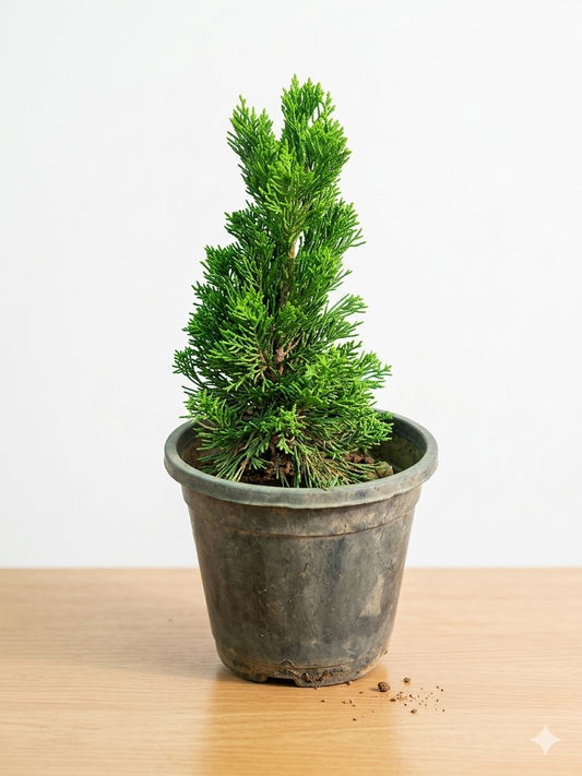 Thuja Arborvitae Live Plant Sapling – Evergreen Ornamental Tree for Indoor & Outdoor Gardening, Low Maintenance Air Purifying Plant in Nursery Pot