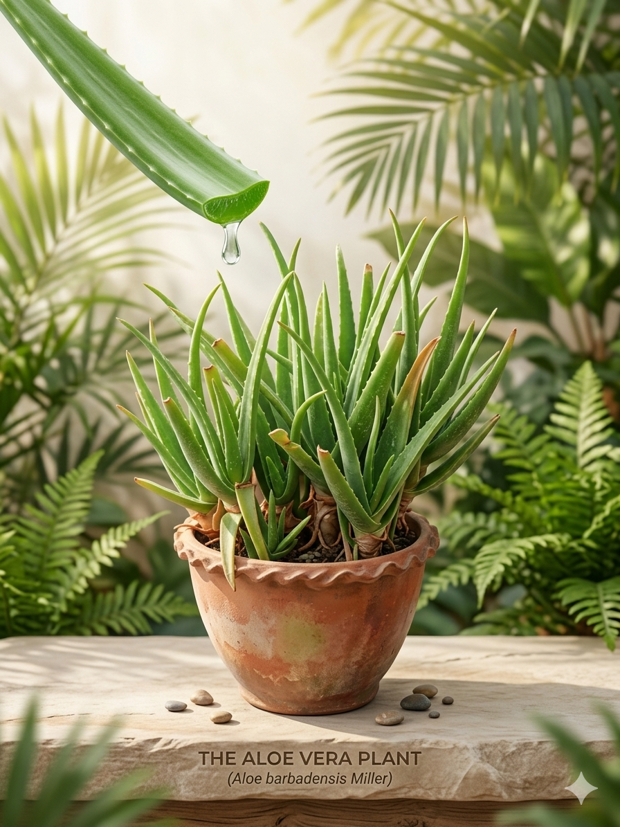Aloe Vera Live Plant (Aloe barbadensis Miller) – Medicinal Succulent, Indoor Air Purifying Plant, Low Maintenance Drought-Tolerant Houseplant for Home & Office