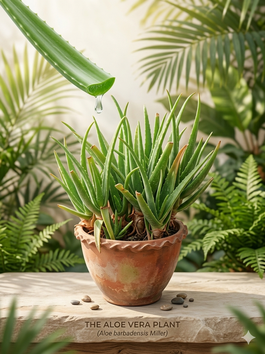 Aloe Vera Live Plant (Aloe barbadensis Miller) – Medicinal Succulent, Indoor Air Purifying Plant, Low Maintenance Drought-Tolerant Houseplant for Home & Office