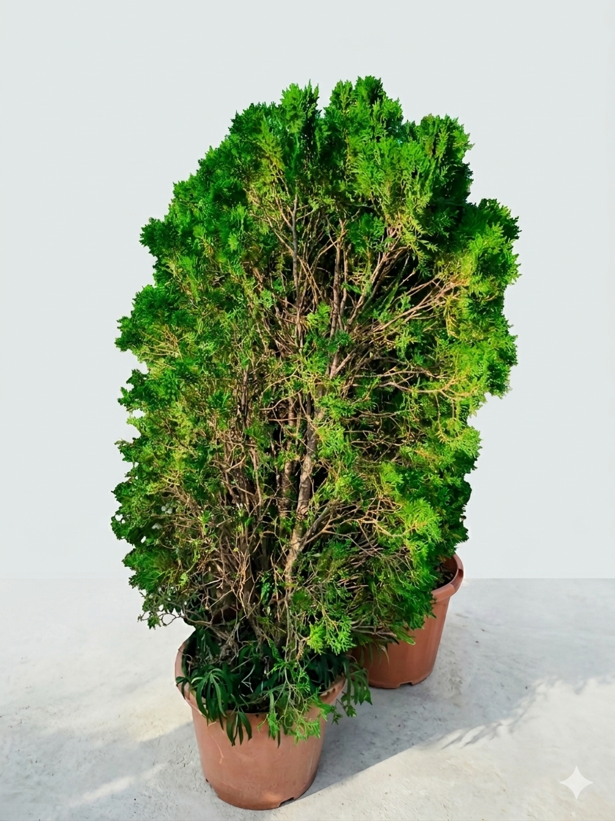 Thuja Arborvitae Live Plant | Evergreen Privacy Tree | Fast Growing Ornamental Conifer | Low Maintenance Outdoor Plant | 2-3 Year Old Nursery Plant in Pot