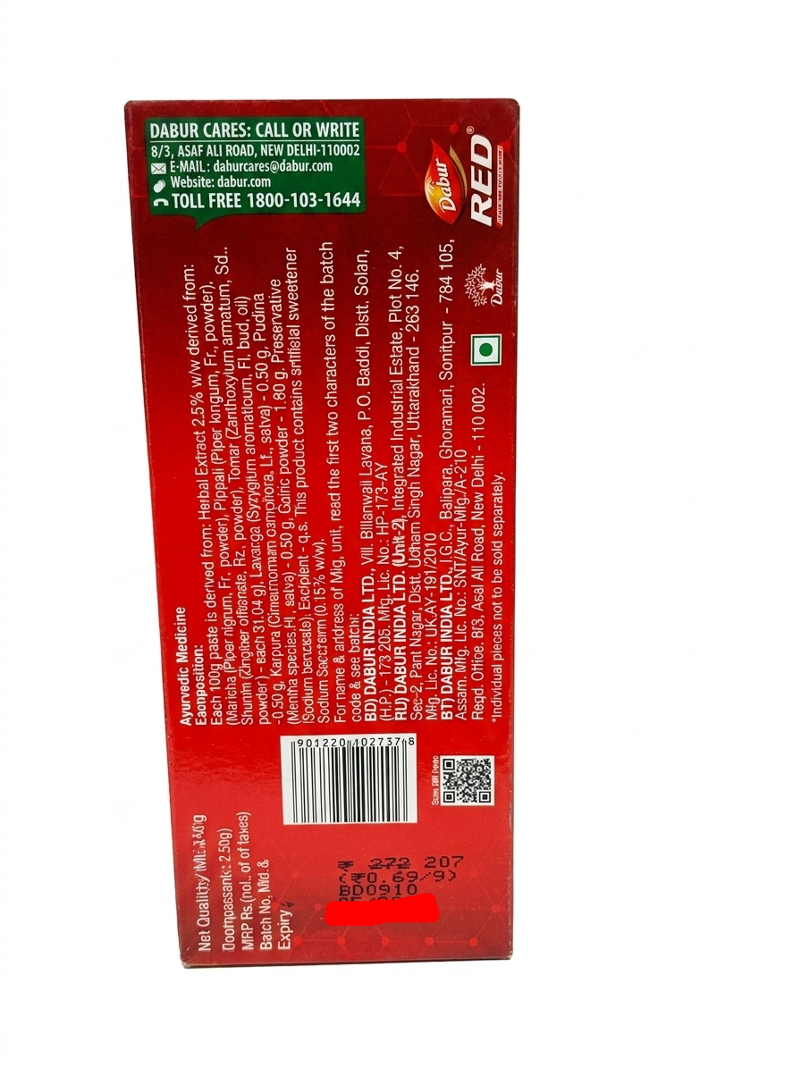 Dabur Red Ayurvedic Toothpaste 150g with Free Cinthol Soap 50g, Herbal Toothpaste for Strong Teeth & Healthy Gums, Natural Whitening, Fresh Breath & Plaque Protection
