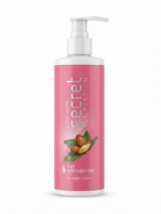 Secret Temptation Deep Moisturizing Body Lotion | Argan & Almond Oil | Long Lasting Hydration | Non-Greasy Daily Moisturizer