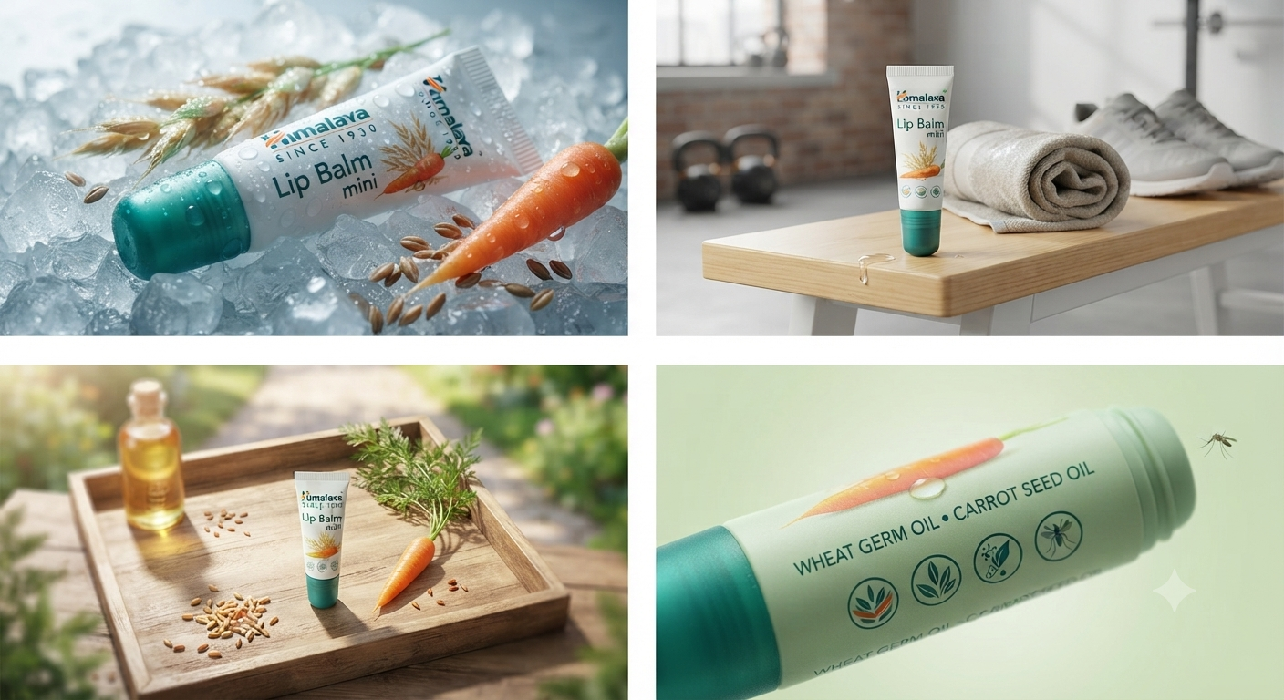 Himalaya Lip Balm Mini, Himalaya lip balm, moisturizing lip balm, hydrating lip balm, natural lip balm, lip care balm, nourishing lip balm, dry lips treatment, daily lip balm