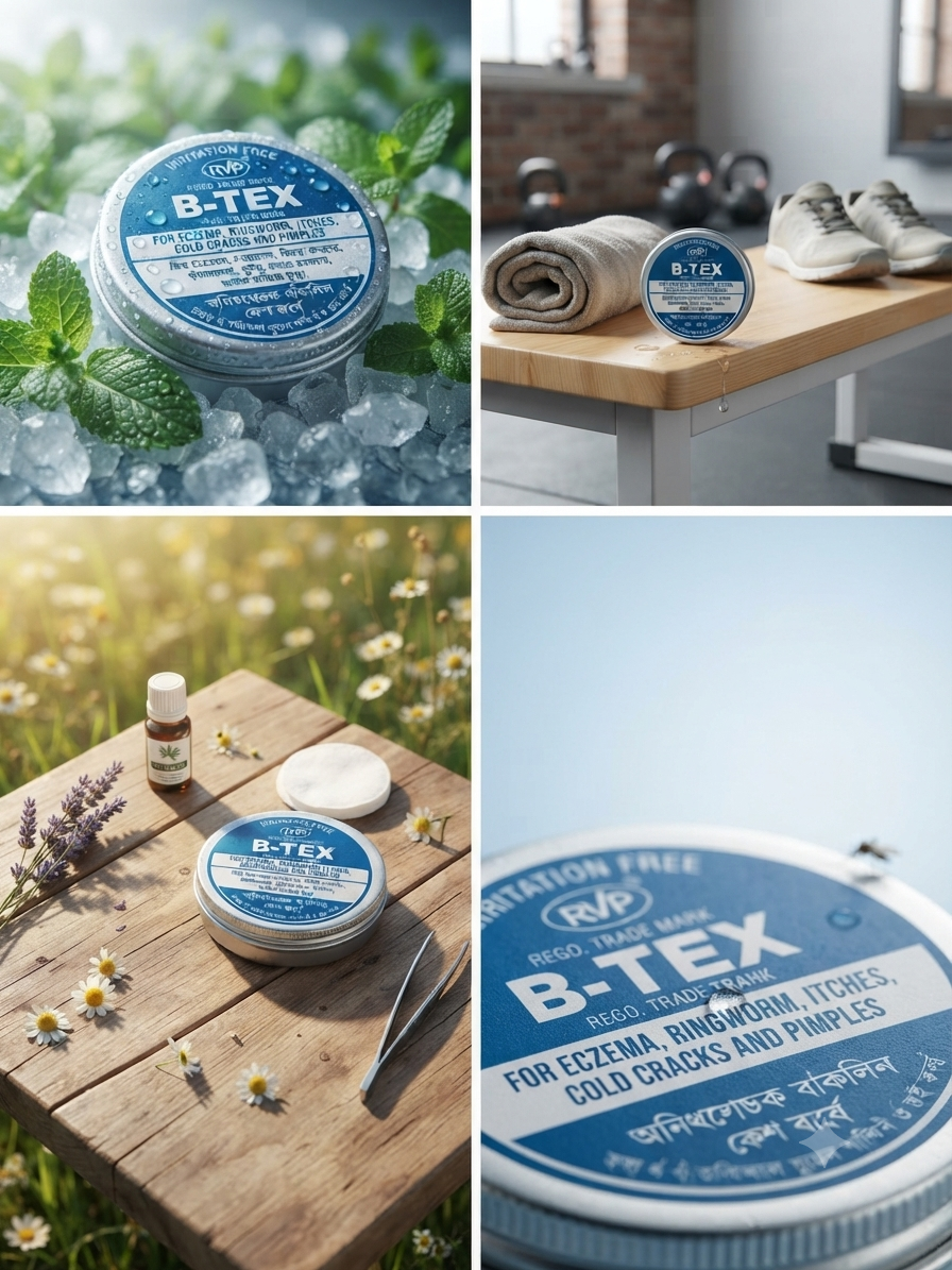B-TEX White Ointment, antifungal ointment, antiseptic skin ointment, skin relief cream, anti itch ointment, skin infection cream, medicated skin ointment, skin healing ointment