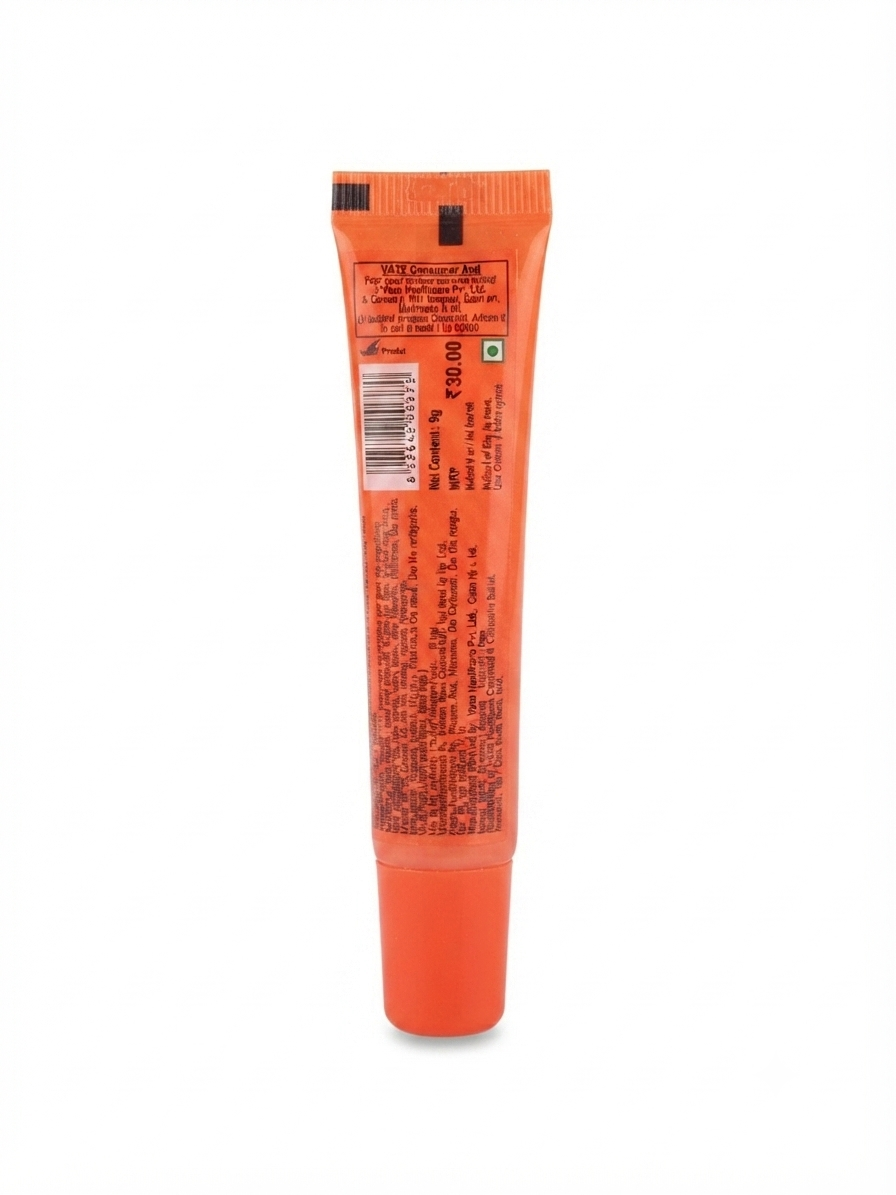 Eva Moisturising Lip Balm Peach | Vitamin E, Cocoa Butter & Peach Kernel Oil | Hydrating Lip Care | Softens Dry & Chapped Lips | Lightweight Non-Greasy Formula | 10g