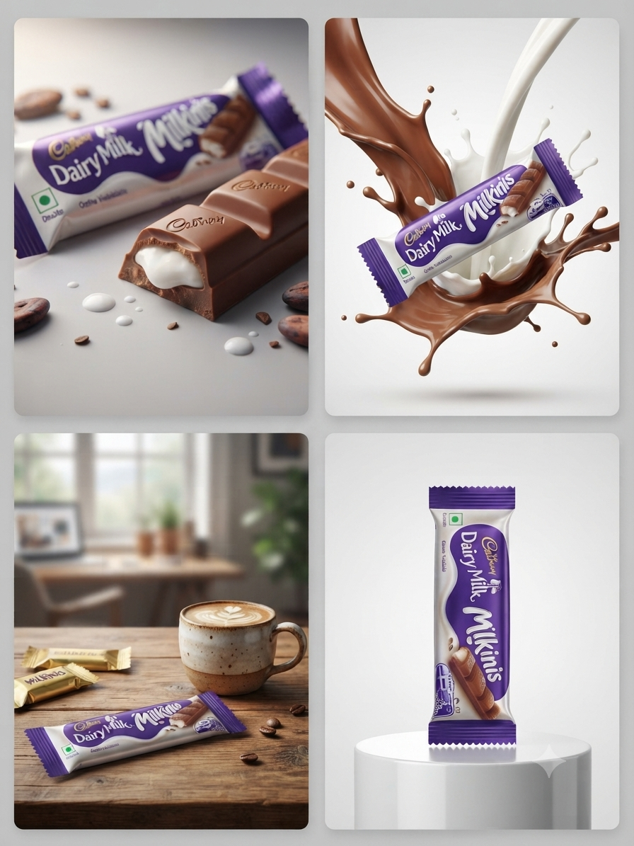 Cadbury Dairy Milk Milkinis Chocolate Bar | Creamy Milk Filled Chocolate | Smooth Milk Chocolate | Vegetarian Chocolate | Perfect for Snacking, Gifting & Sharing