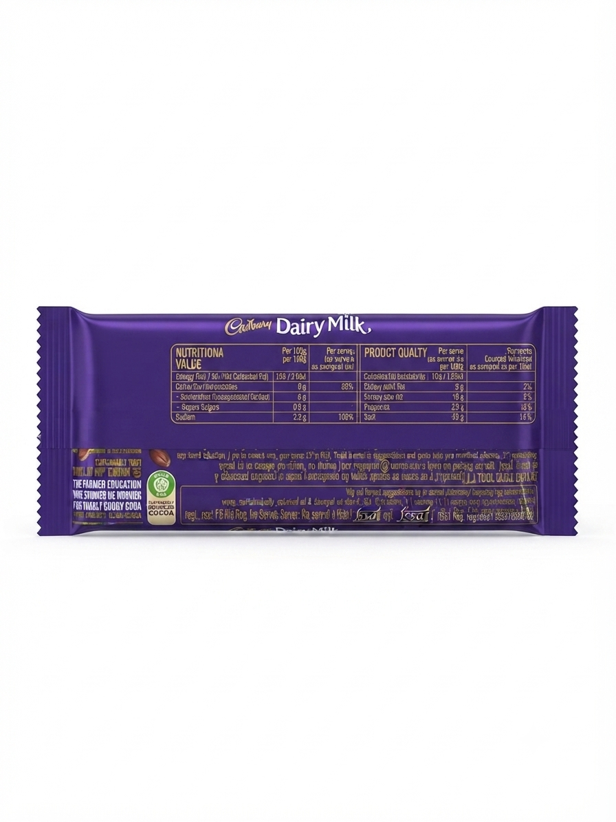 Cadbury Dairy Milk Chocolate Bar | Creamy Milk Chocolate | Smooth & Rich Cocoa | Vegetarian Chocolate | Perfect for Gifting, Snacking & Sharing