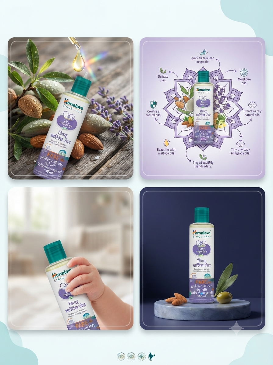 Himalaya Baby Massage Oil 100ml | Natural Herbal Baby Body Oil | Nourishes & Moisturizes Delicate Skin | Ayurvedic Baby Massage Oil | Daily Baby Skin Care