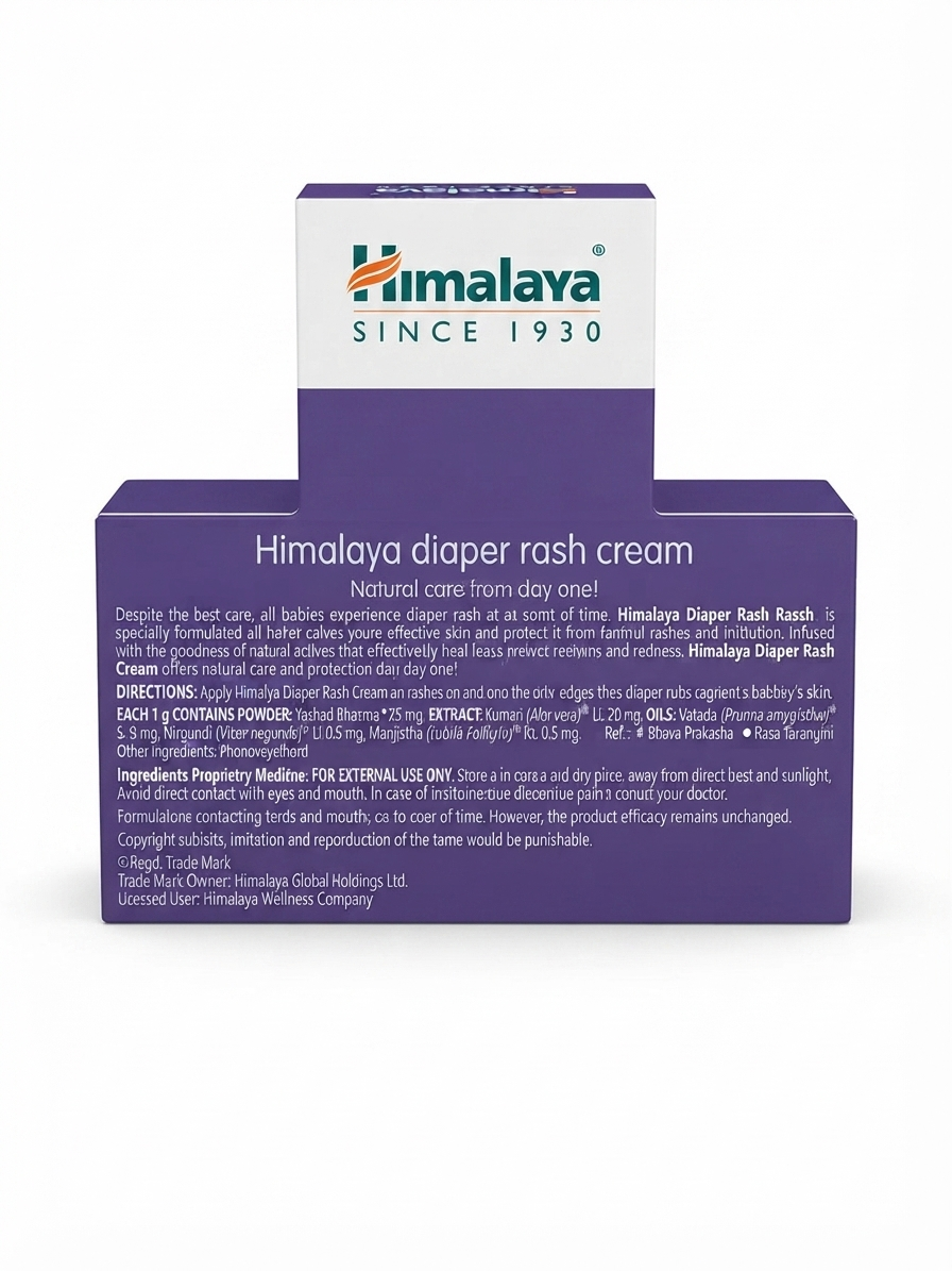 Himalaya Diaper Rash Cream for Babies | With Almond Oil & Zinc Oxide | Soothes, Protects & Heals Diaper Rash