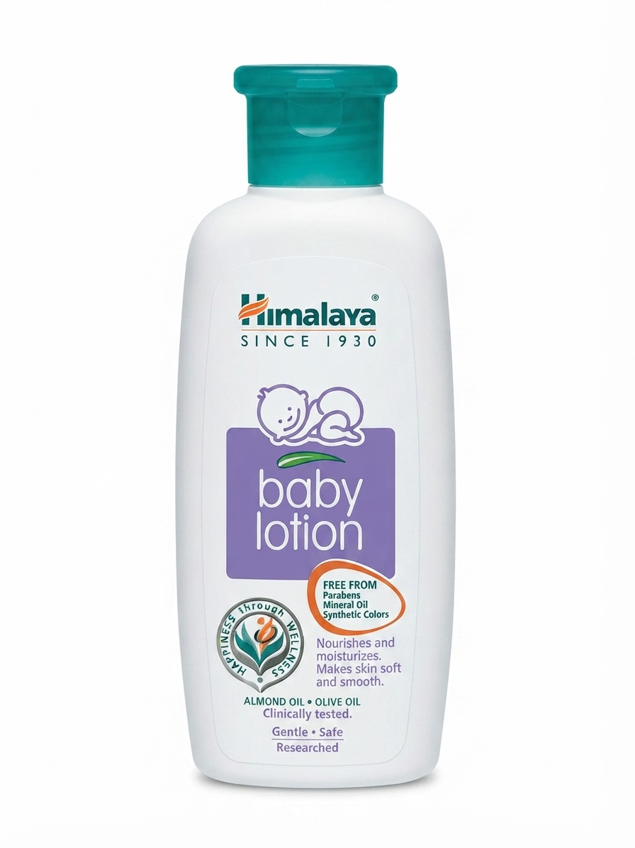 Himalaya Baby Lotion 200ml | Moisturizing Baby Body Lotion with Almond Oil & Olive Oil | Gentle Daily Lotion for Soft & Healthy Baby Skin