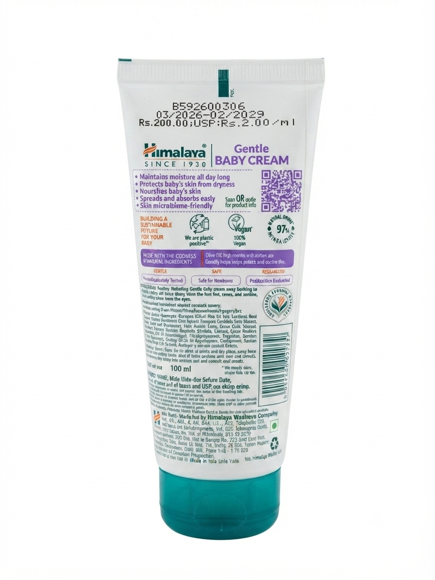 Himalaya Gentle Baby Cream, baby cream, baby moisturizer, baby skin cream, gentle baby lotion, newborn baby cream, baby moisturizing cream, Himalaya baby care