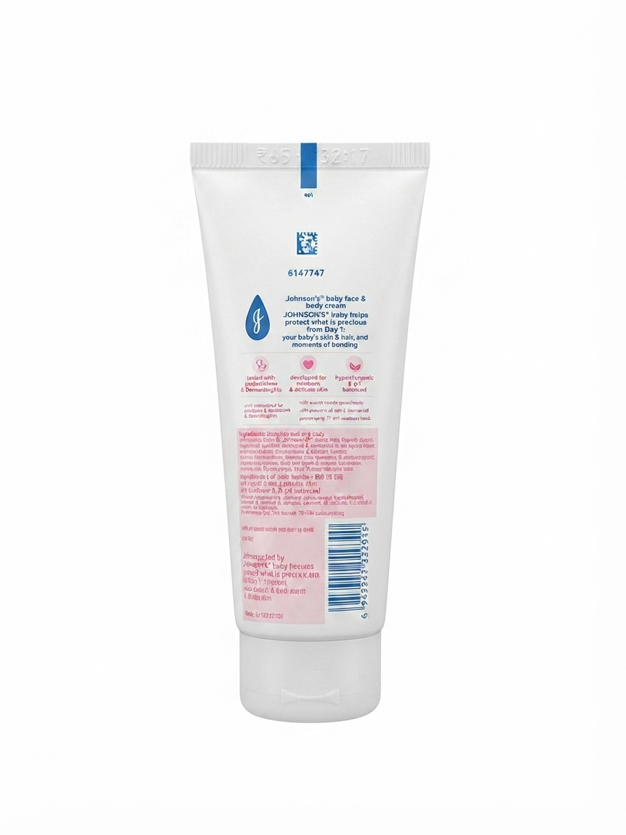 ohnson's Baby Face & Body Cream 30g | Aloe Vera & Vitamin B5 | Gentle Moisturizer for Newborn & Sensitive Skin