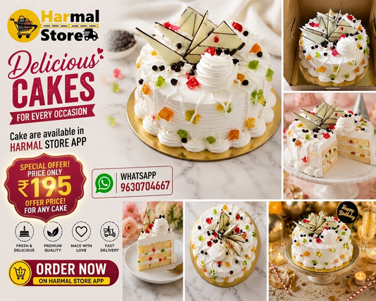 Fresh Pineapple Cake 350 grams | Premium Egg/Eggless Celebration Cake | Soft Vanilla Sponge with Pineapple Cream