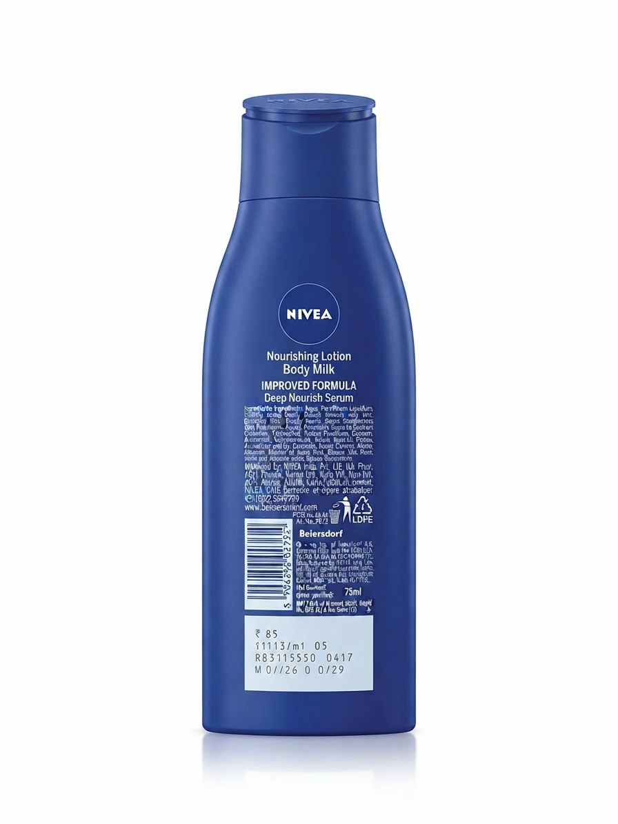 NIVEA Nourishing Body Milk 72h Moisture with Hyaluron & Sweet Almond Oil | Deep Moisturizing Body Lotion for Dry to Very Dry Skin | Rich & Creamy Formula | Dermatologically Tested