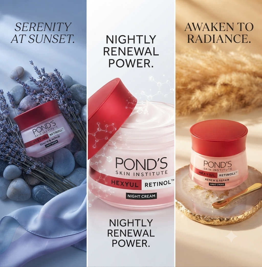 Pond's Skin Institute Youthful Miracle Night Cream | Hexylresorcinol & Retinol-C Complex | Deep Hydrating Anti-Aging Night Moisturizer for Face & Neck | 30g